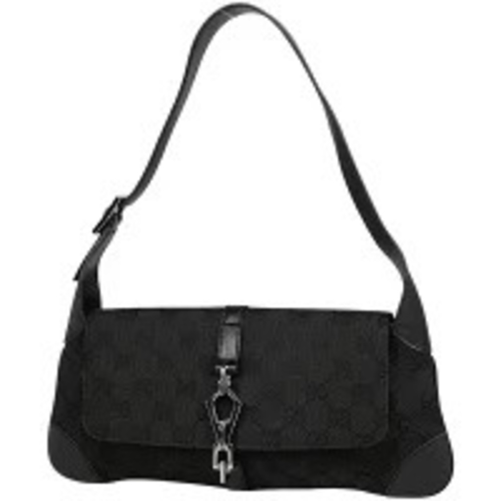 Gucci Kandinsky Shoulder Bag Handbag GG Canvas Black